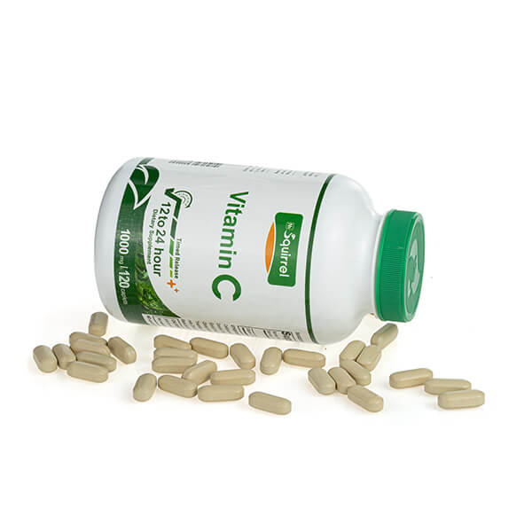 La vitamine C 1000 mg 120 comprimés ont soutenu les comprimés de libération pour l'immunodéficience