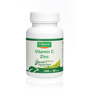 La vitamine C 1500 mg et le zinc 15 mg 60 comprimés ont soutenu les comprimés de libération pour le blanchiment de la peau